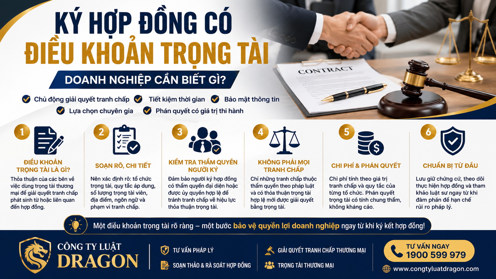 Ký hợp đồng có điều khoản trọng tài: Doanh nghiệp cần biết gì?